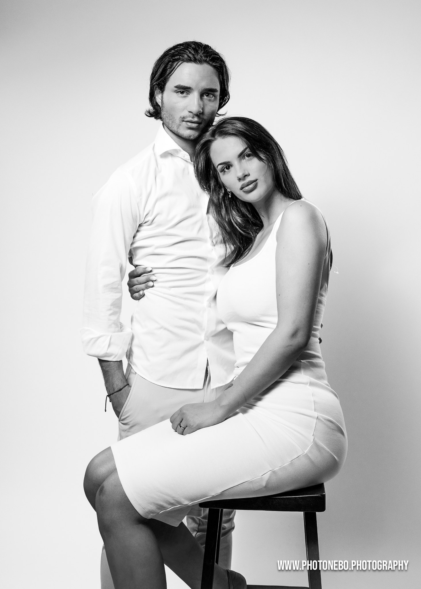 Professional couple studio photo session in Vienna