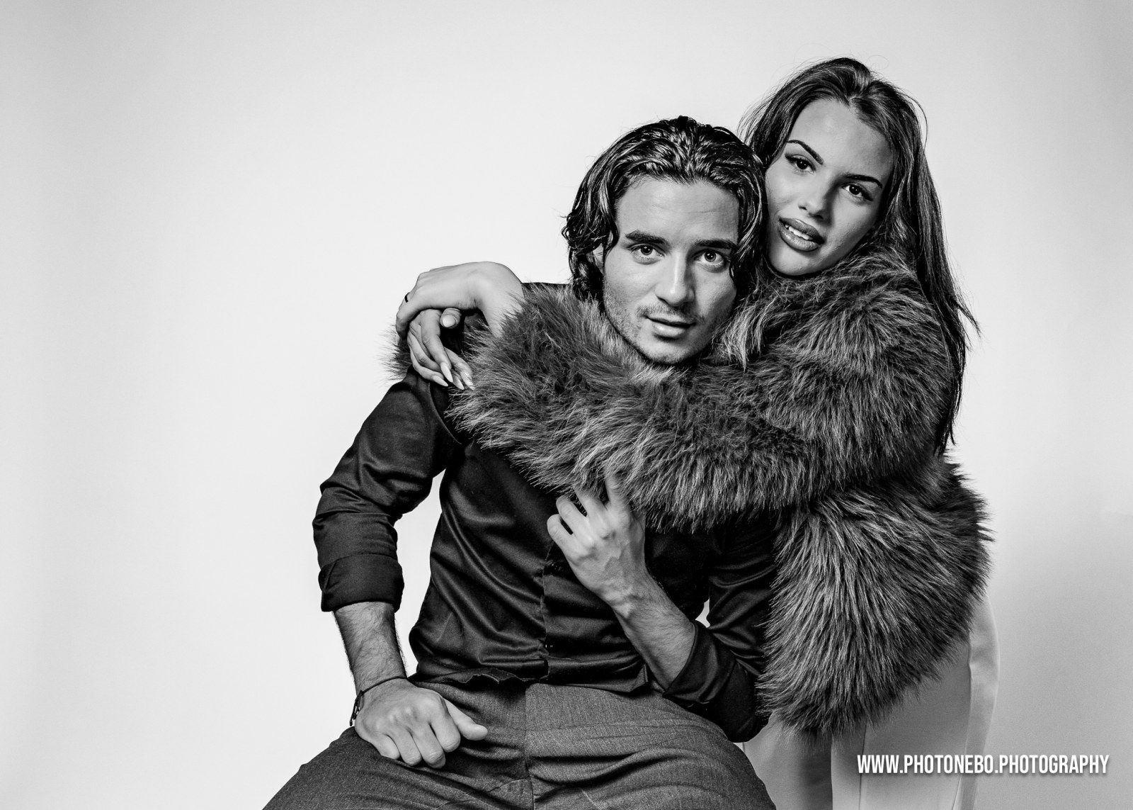 Couple studio photoshoot in Vienna  - model polaroids and portraits