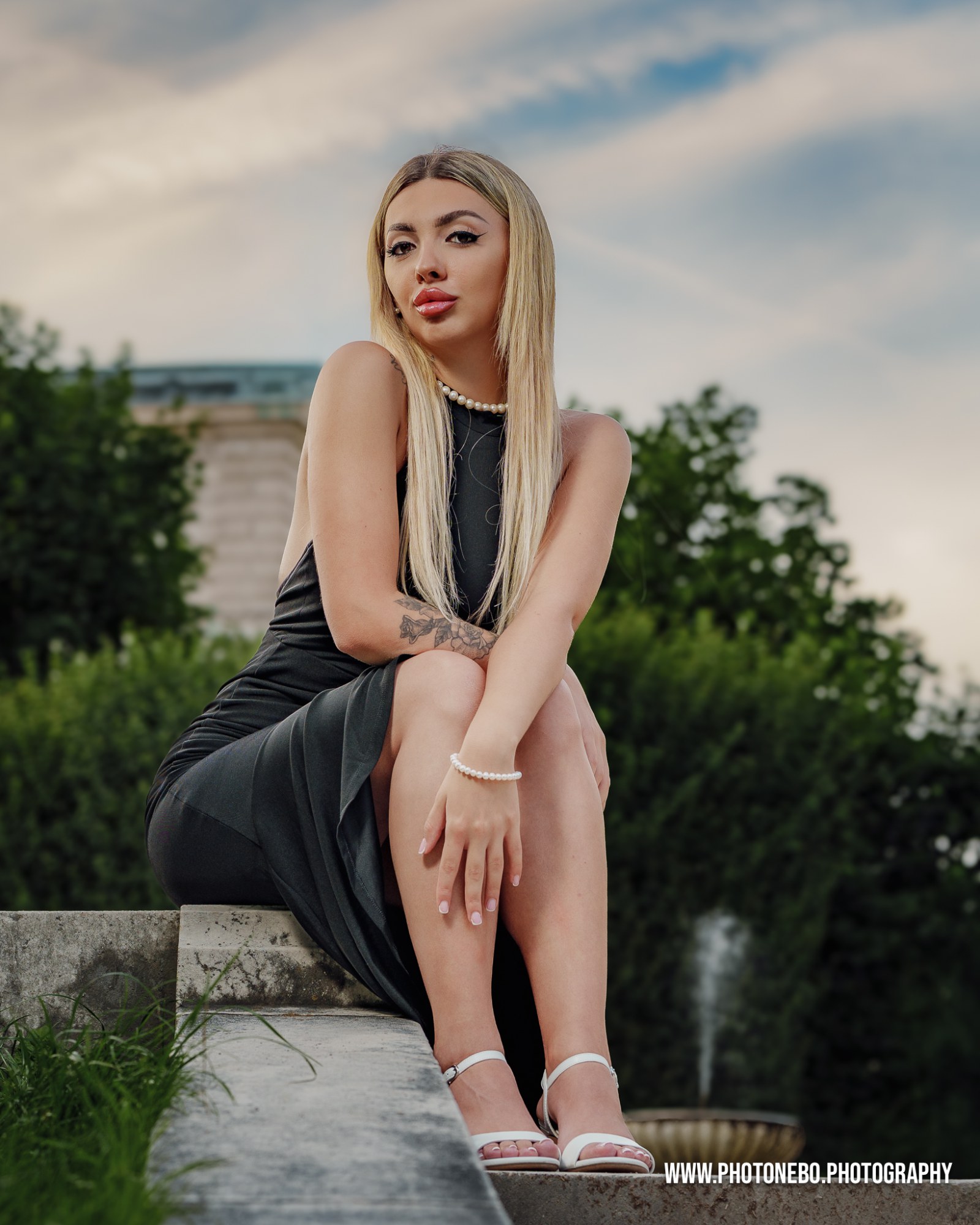 Beautiful model outdoor Vienna photoshoot