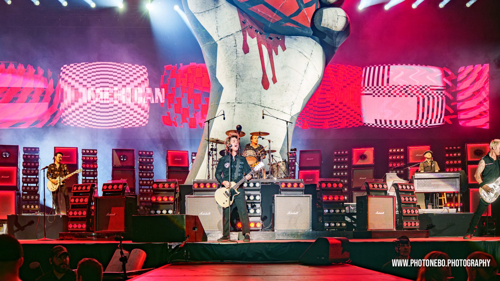 Green day concert photography at "Wiener Stadthalle" in Vienna
