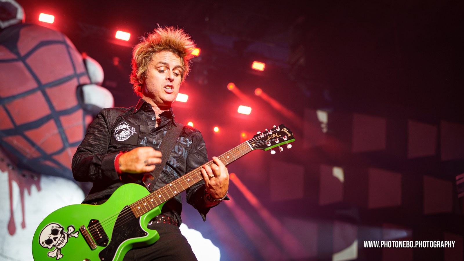 Award-winning Green Day concert photo by professional photographer
