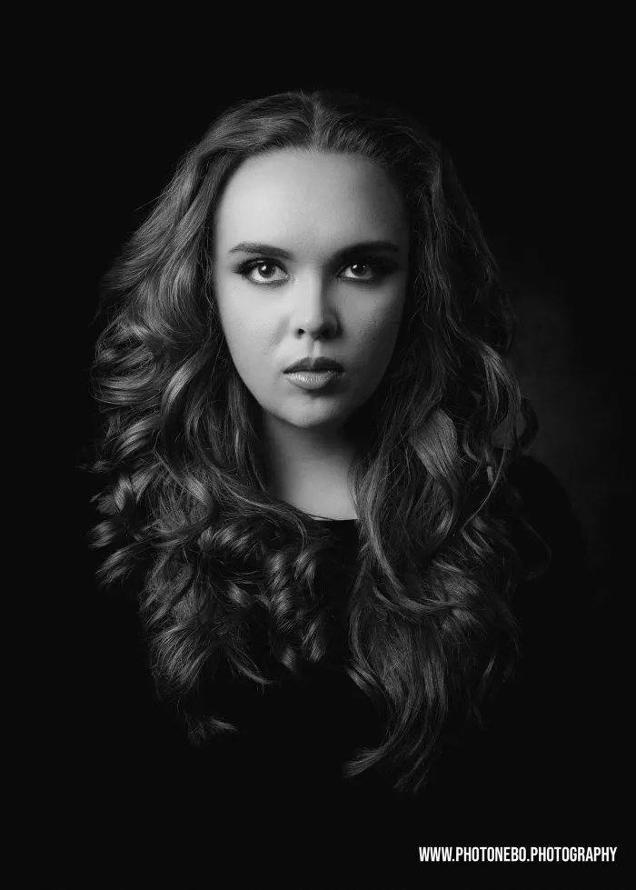 Beautiful Young Woman Studio Headshot