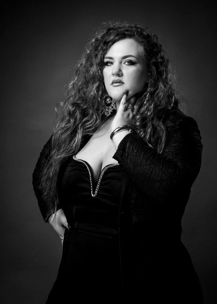 Studio Photoshoot Elegant Model Vienna Austria